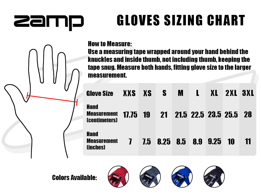 Guantes Zamp ZR-60 Homologados SFI 3.3/5