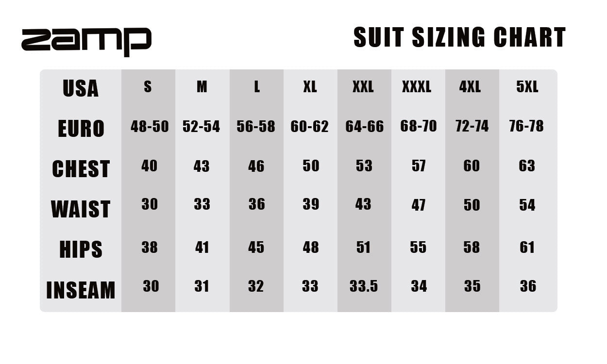 Overol Zamp ZR-31 homologado con la norma SFI 3.2/A5